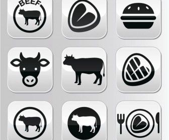 336x280 Cow Icons Vector Vinyl Cow, Free Vector Graphics