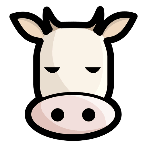 512x512 Cow Avatar Cow Vector