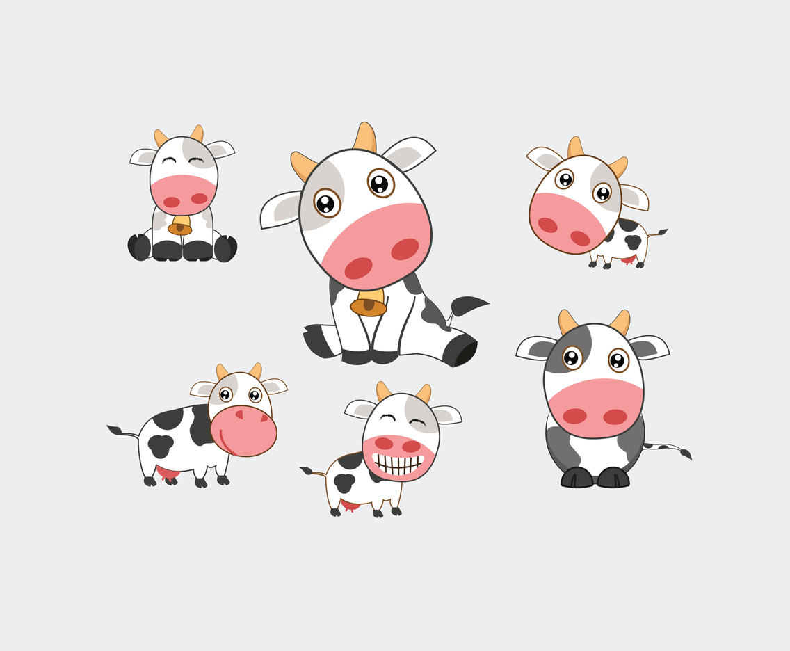 1136x936 Cute Cartoon Cow Vector Vector Art Amp Graphics
