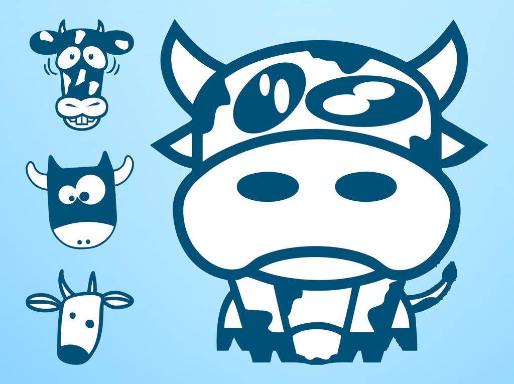 1024x765 Cow Characters Vector Free Vectors Ui Download