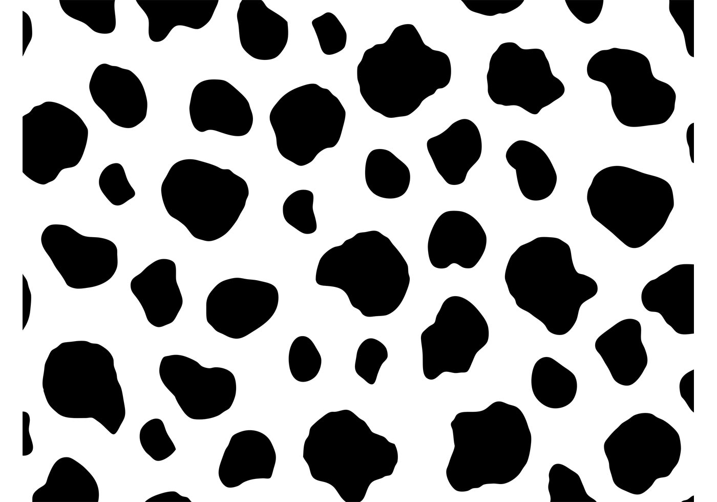 1400x980 Cow Pattern Graphics