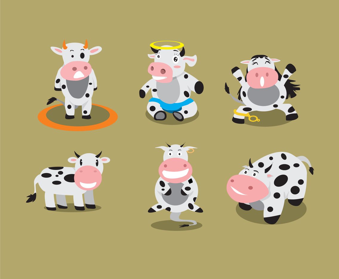 1136x936 Funny Cartoon Cow Vector Vector Art Amp Graphics
