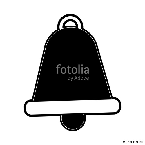 500x500 Classic Bell Icon Image Vector Illustration Design Stock Image