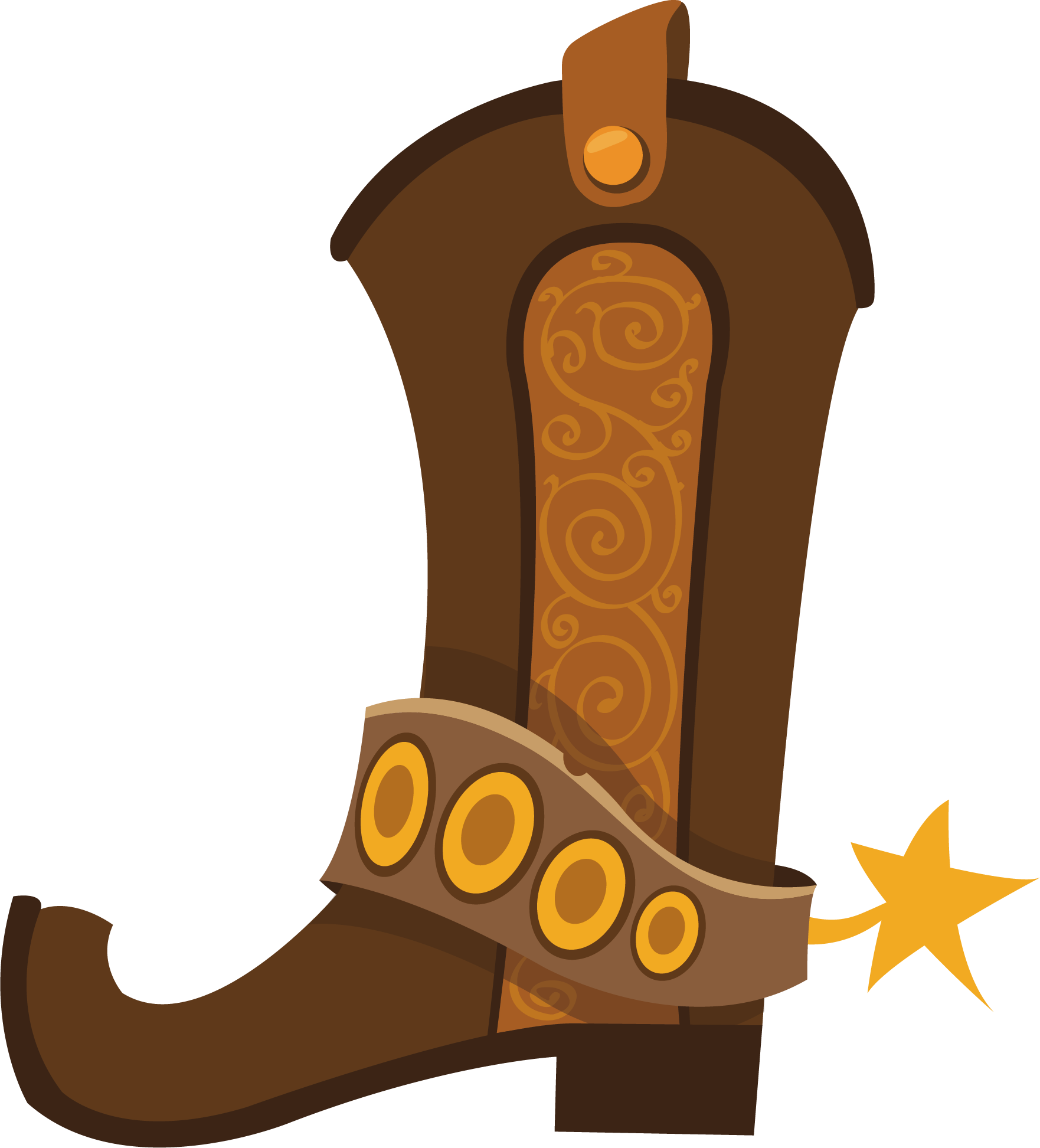 1762x1945 Cowboy Boot Illustration
