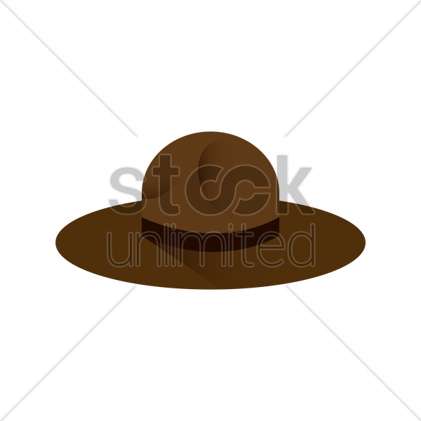 600x600 Cowboy Hat Vector Image
