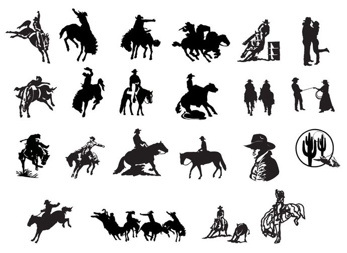 690x503 Cowboy Free Vectors Webbyarts