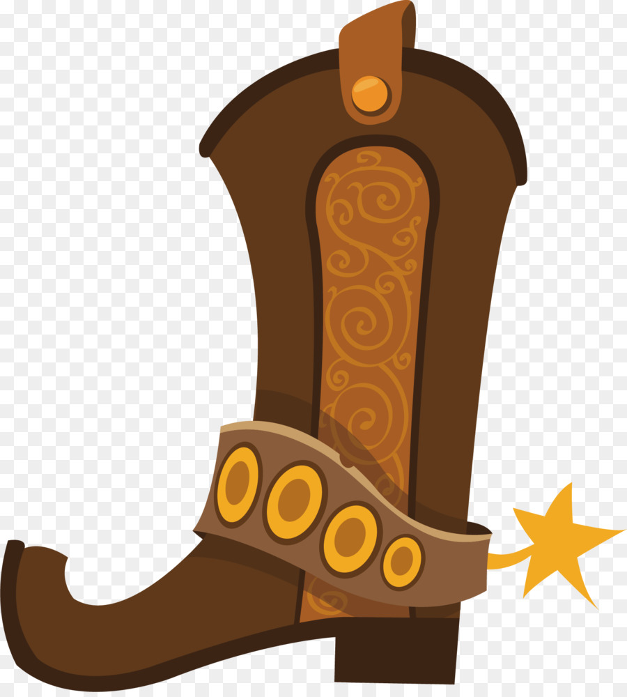 900x1000 Cowboy Boot Illustration