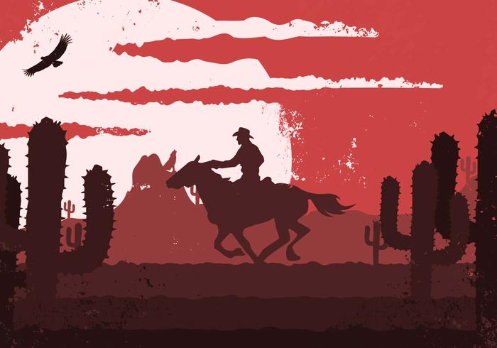 700x490 Gaucho Cowboy Western Vintage Illustration