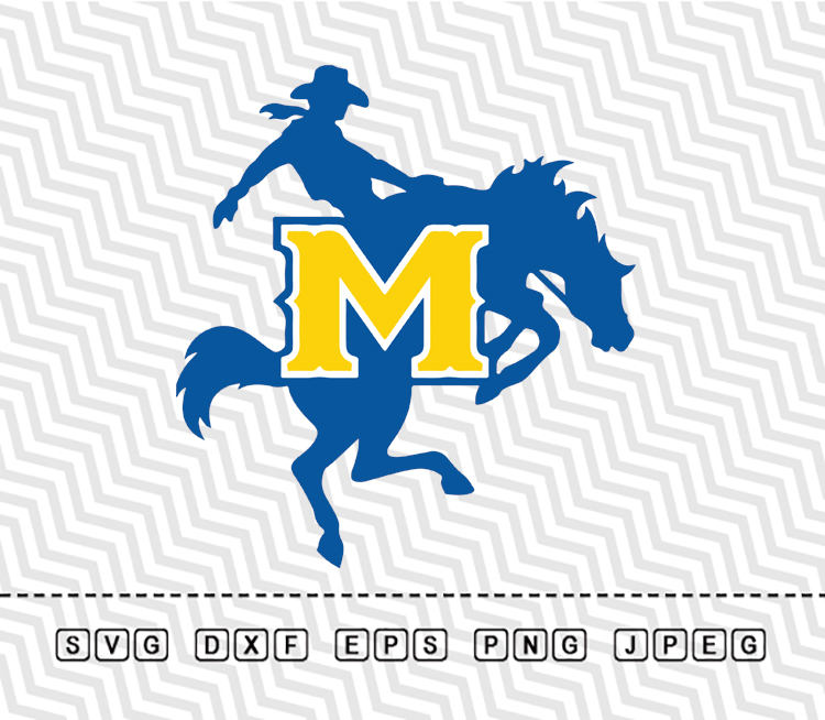 750x654 Svg Mcneese State Cowboys Logo Vector Layered Cut File Etsy