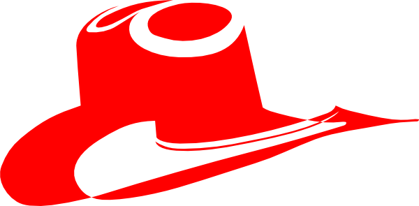 600x295 Red Clipart Cowgirl Hat