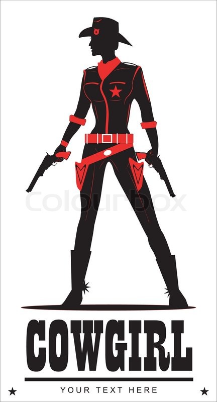 432x800 Cowgirl. Pretty Young Cowgirl Stock Vector Colourbox