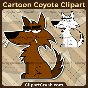 300x300 Nice Cartoon Coyote Clipart