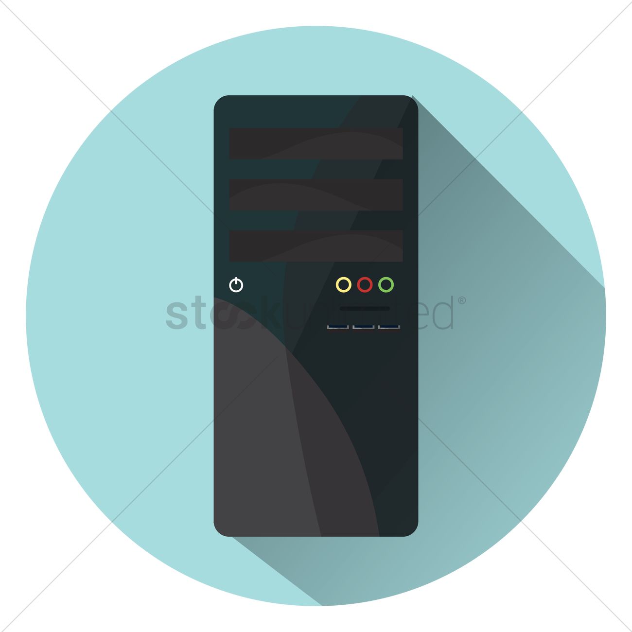 1300x1300 Computer Cpu Vector Image