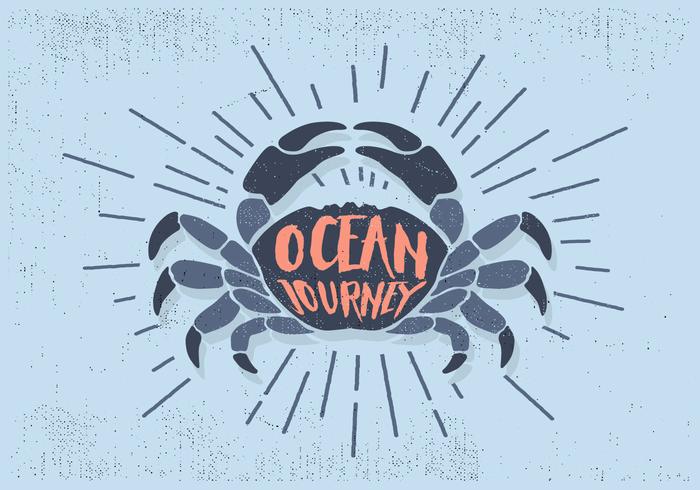 700x490 Free Flat Crab Vector Illustration