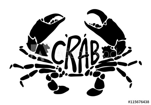500x350 Black Crab, Vector