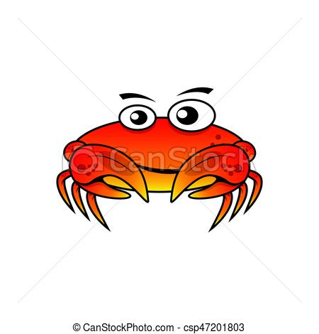 450x470 Character Crab Vector Illustration Vector Clipart