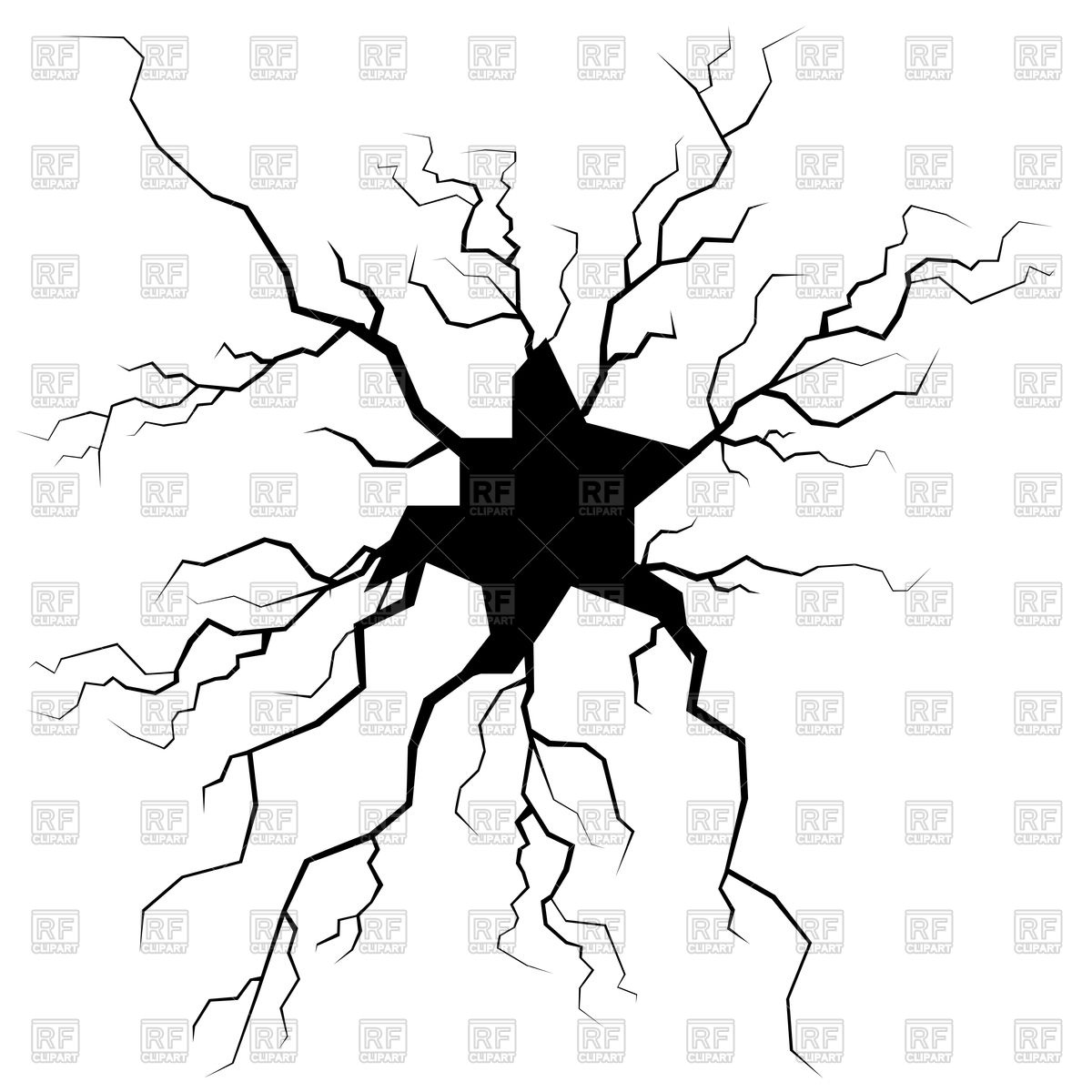 1200x1200 Crack For Disaster Design Vector Image Vector Artwork Of Design