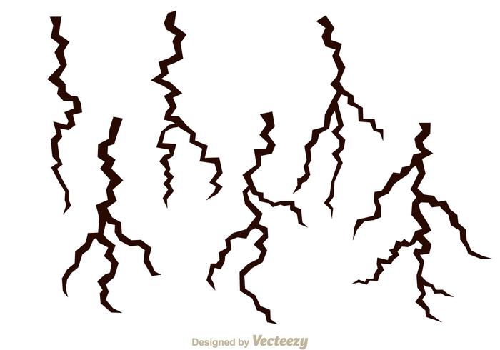 700x490 Earth Crack Vector Set