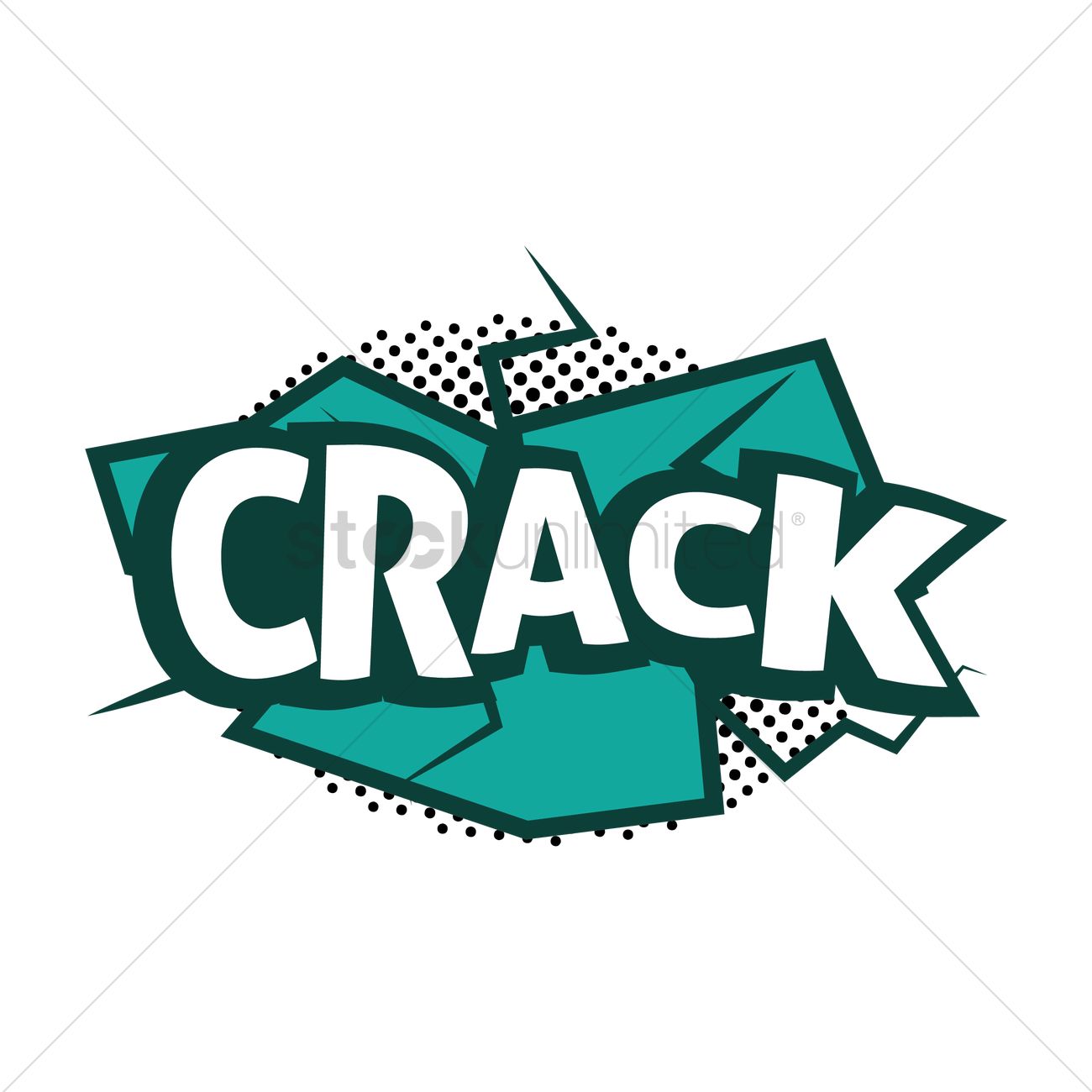 1300x1300 Comic Effect Crack Vector Image