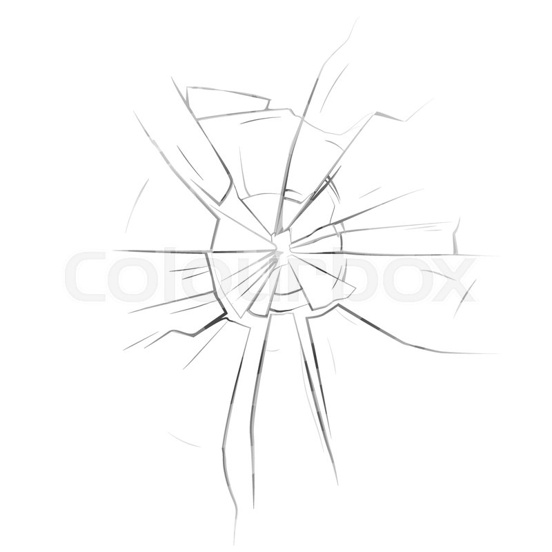 800x800 Mirror Or Broken Glass, Cracked Or Shattered Window. Crashed