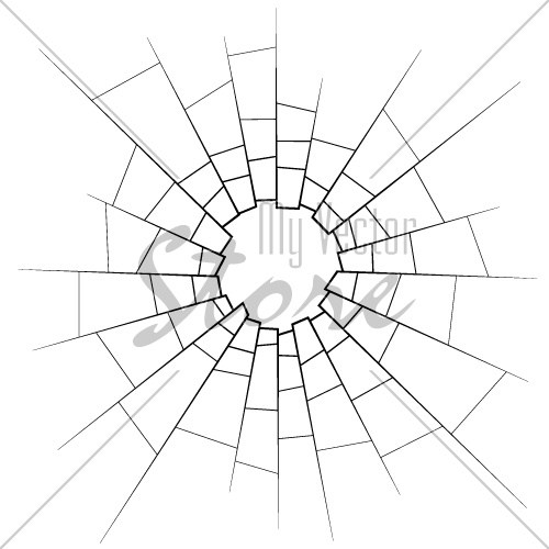 500x500 Vector Broken Glass