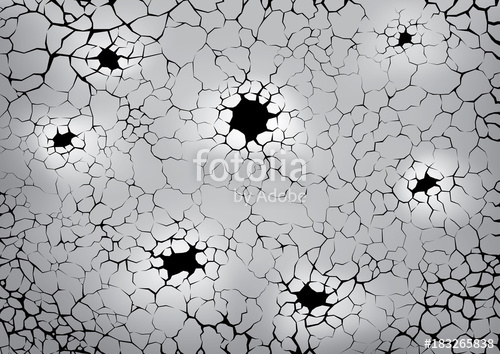 500x354 Earth Cracks Or Networks Of Roots On Gray Background. Hole In The