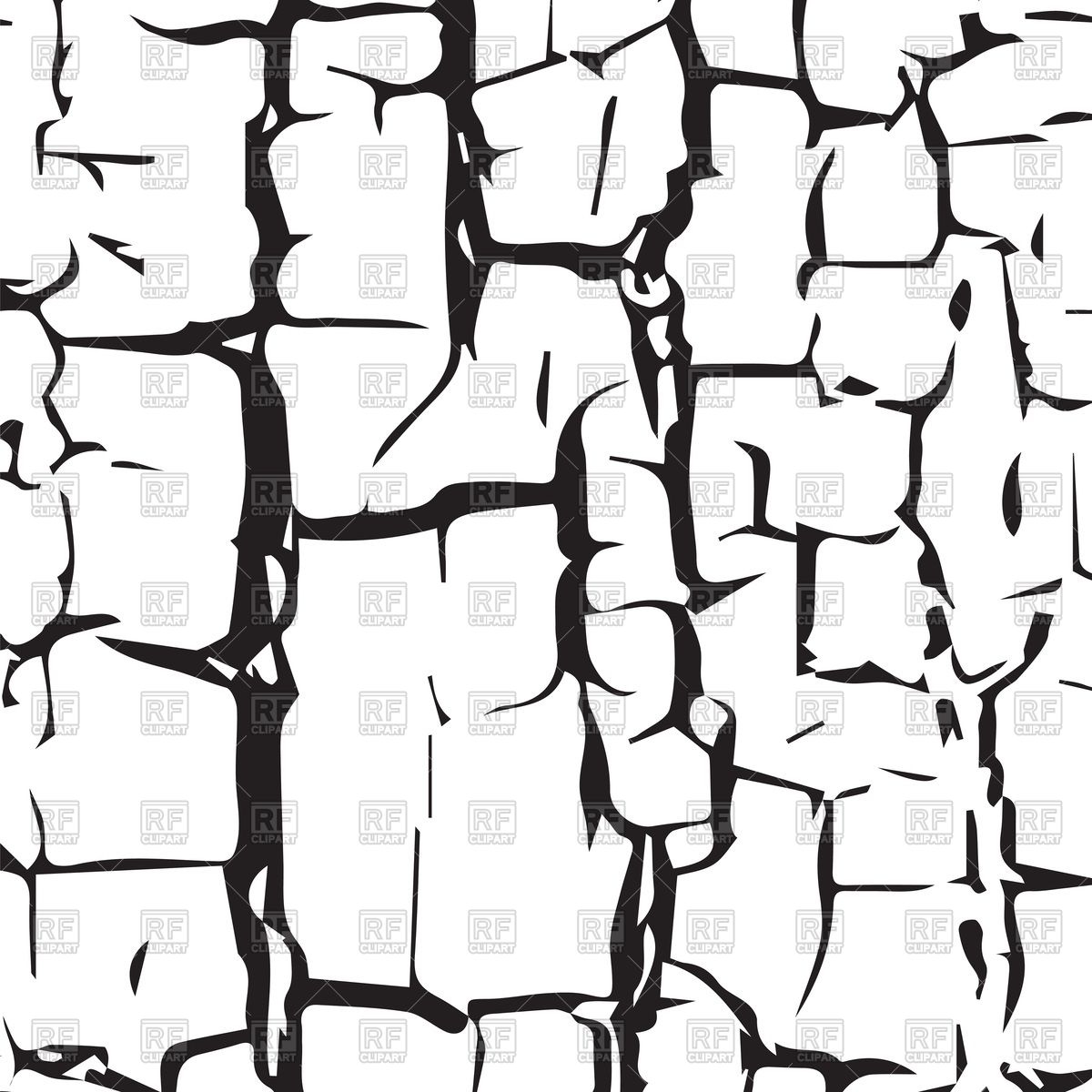1200x1200 Cracked Desert Texture On White Background Vector Image Vector