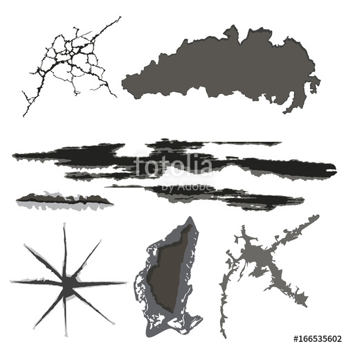 500x500 Vector Crackle Texture With Many Cracks Scratches Abstract Grunge