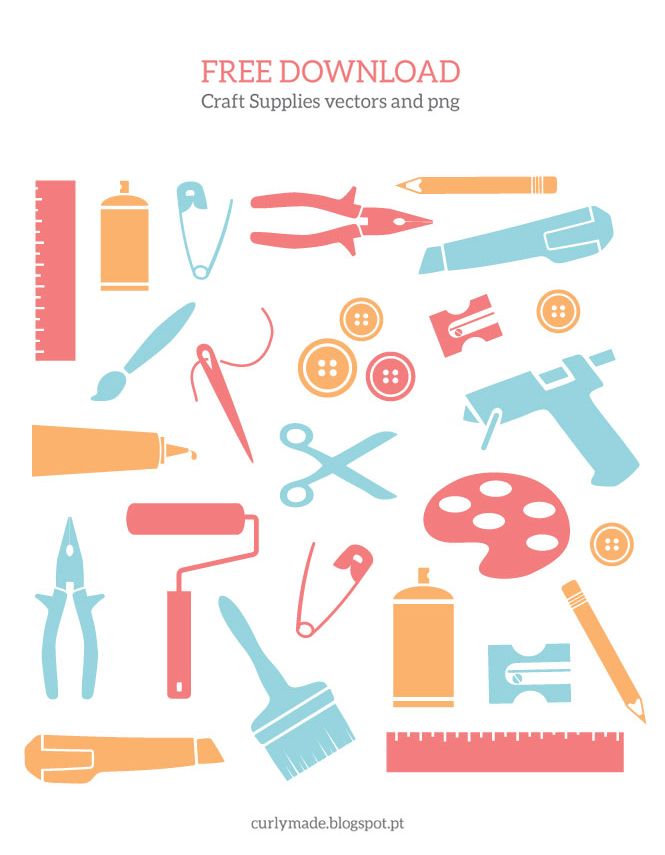 665x855 Free Download Craft Supplies Vectors And Png Scrapbooking