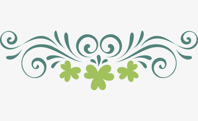 650x400 Vector Border Carved Craft Creative Design Diagram, Green, Plant