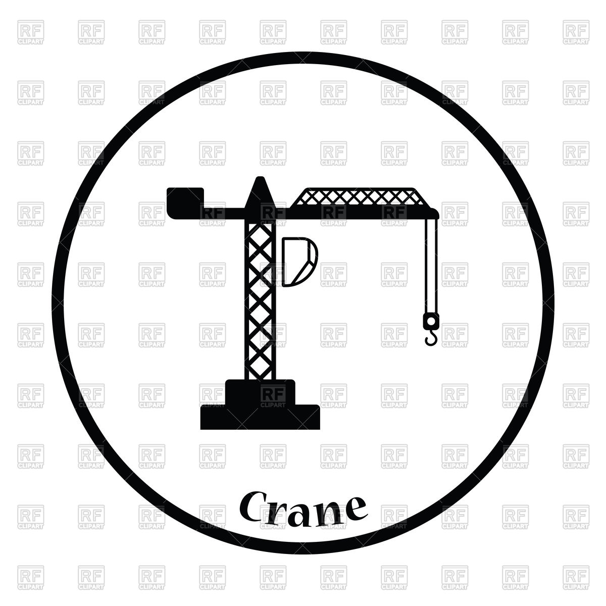 1200x1200 Icon Of Crane Vector Image Vector Artwork Of Signs, Symbols