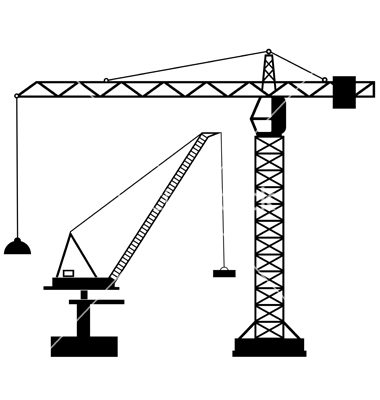 380x400 Tower Crane Vector
