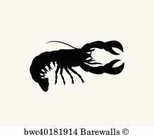 219x194 224 Crawfish Silhouette Posters And Art Prints Barewalls