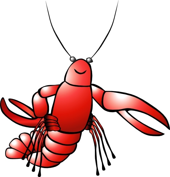 570x595 Crawfish Clip Art Free Vector In Open Office Drawing Svg ( .svg
