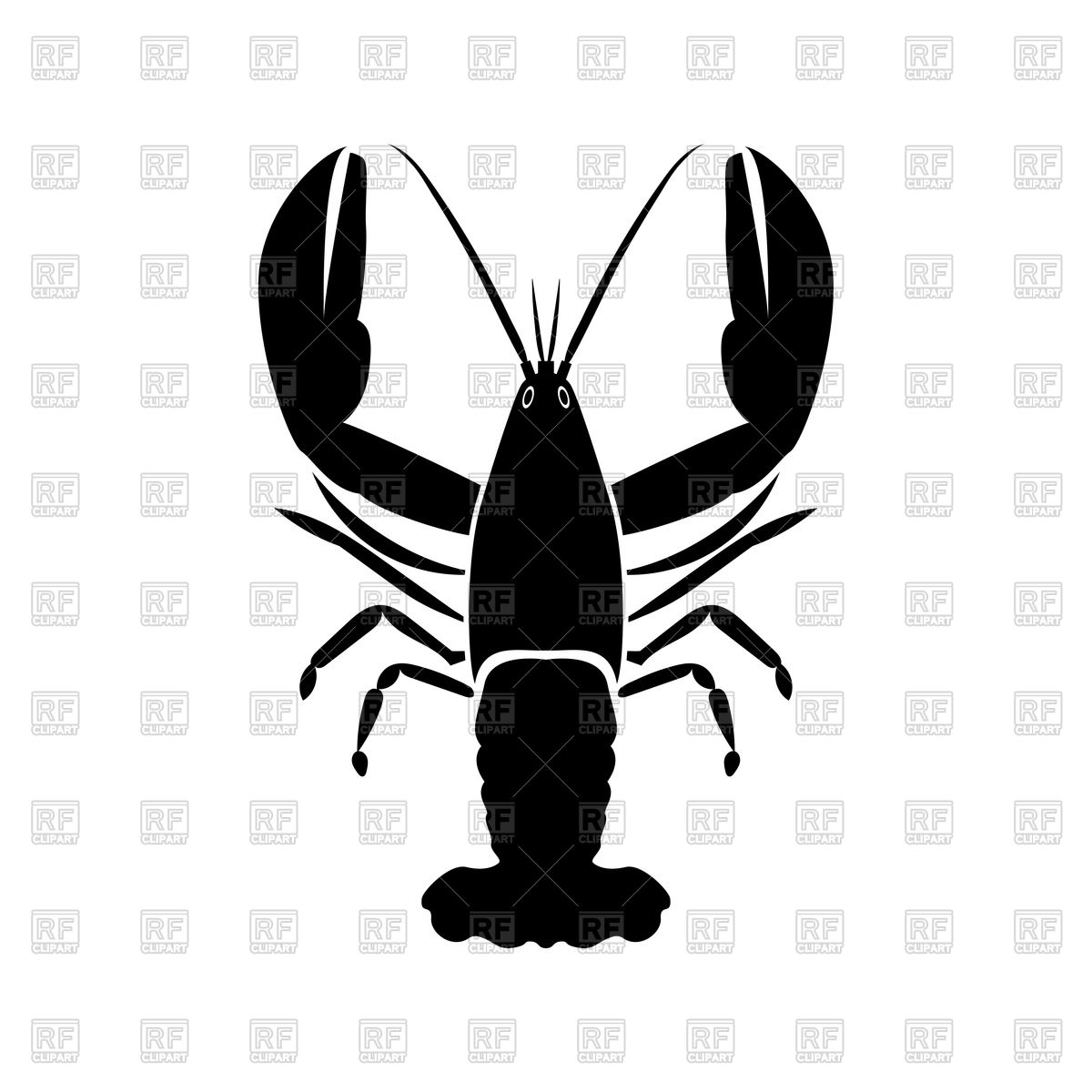 1200x1200 Lobster Black Color Icon Vector Image Vector Artwork Of Plants