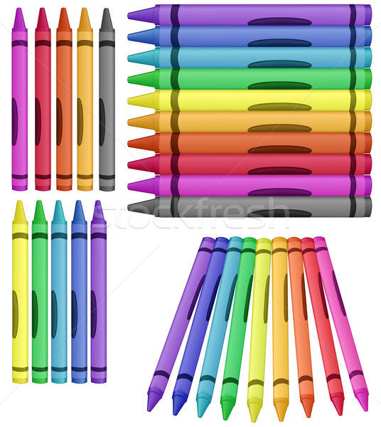536x600 Crayon Stock Vectors, Illustrations And Cliparts Stockfresh