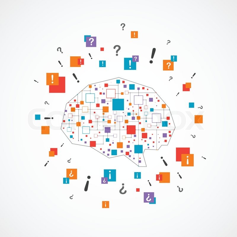 800x800 Creative Color Concept Of The Human Brain Stock Vector Colourbox