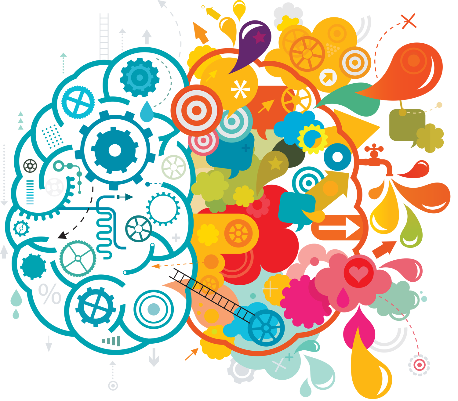 1500x1314 Brain Vector