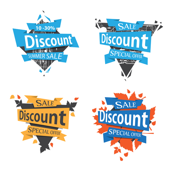 600x600 Sale Discount Labels Creative Vector Free Download
