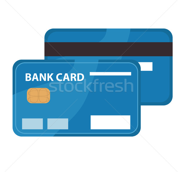 600x569 Credit Card Icon, Flat Design. Bank Card Isolated On White