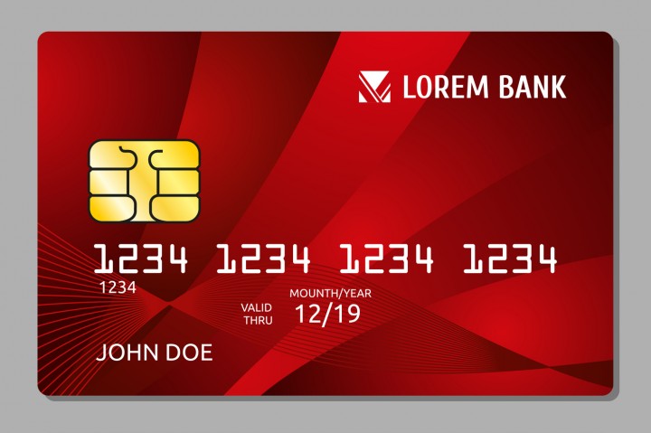 720x479 Credit Cards Two Sides Design Vector Illustration For Your