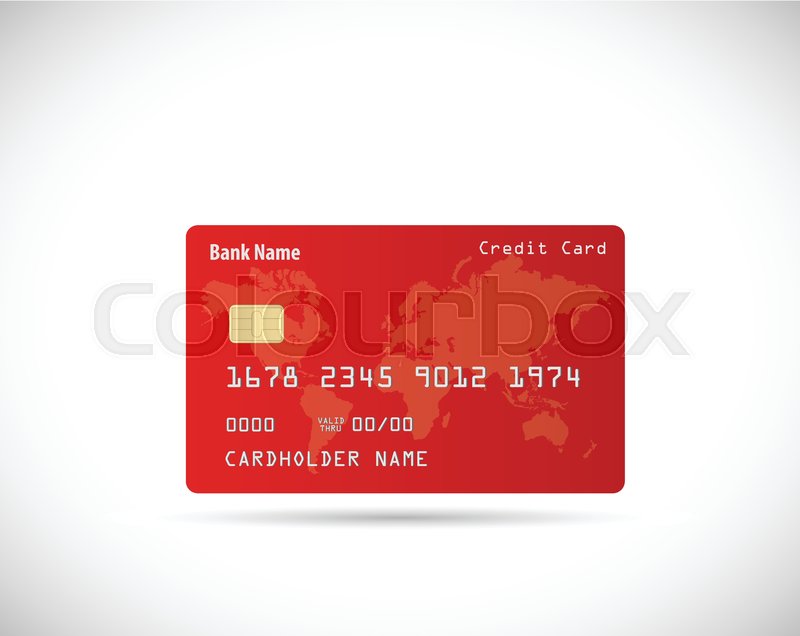 800x636 Illustration Of A Credit Card Design Isolated On A White