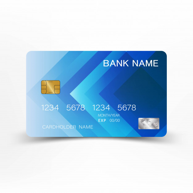 626x626 Blue Credit Card Design Vector Premium Download