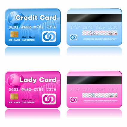425x425 Credit Card Vector Template Set Free Vectors Ui Download