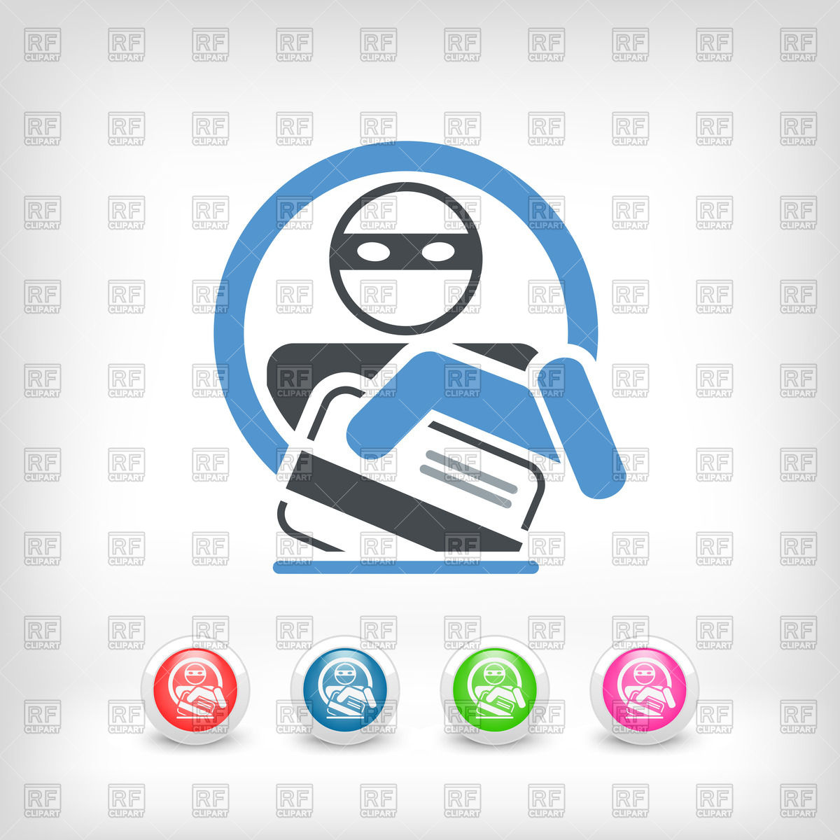 1200x1200 Credit Card Theft Vector Image Vector Artwork Of Icons And