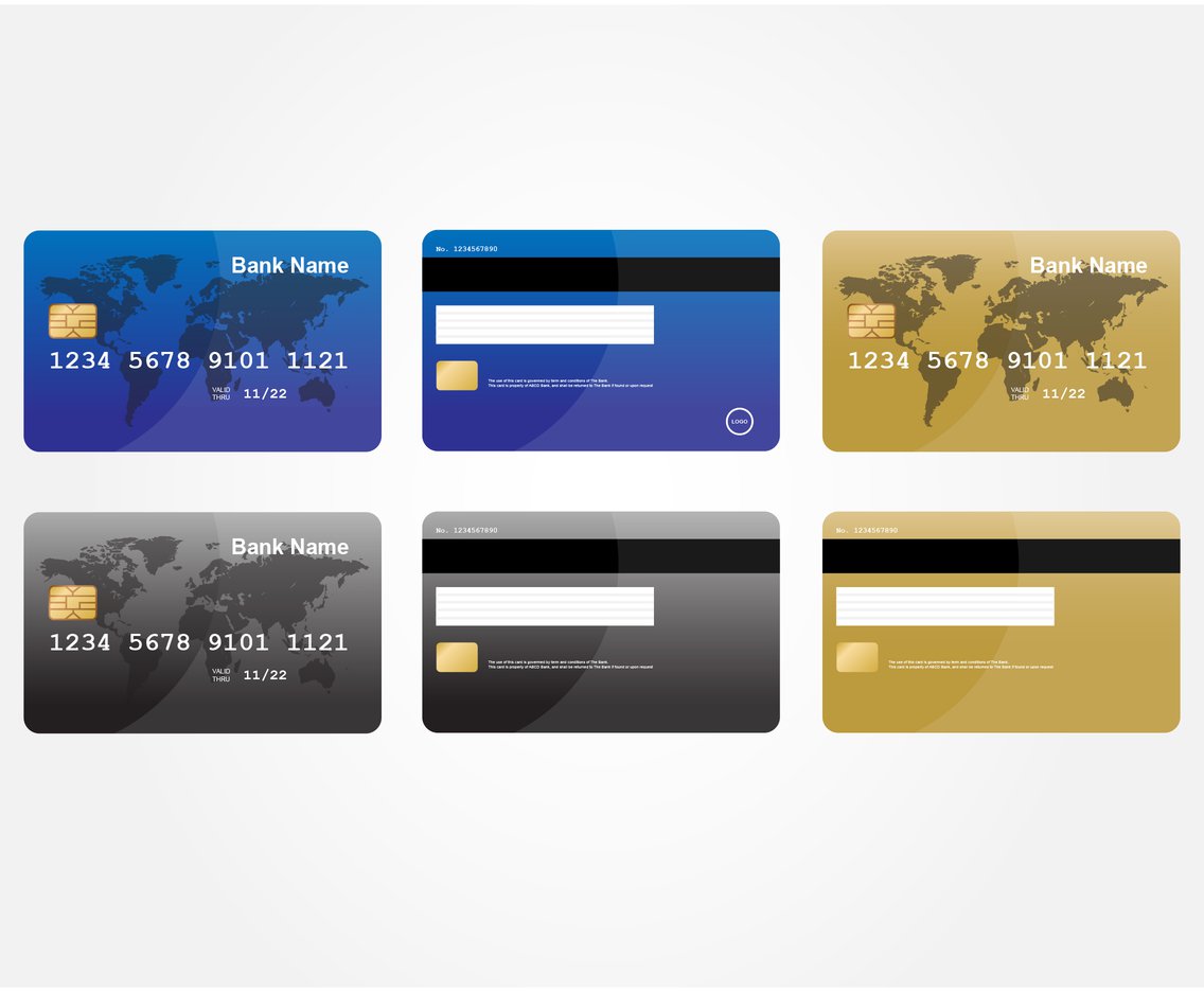 1136x936 Visa Card Vector Pack Vector Art Amp Graphics
