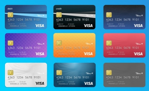 486x298 Credit Cards Vector Ui Template (Sketch)