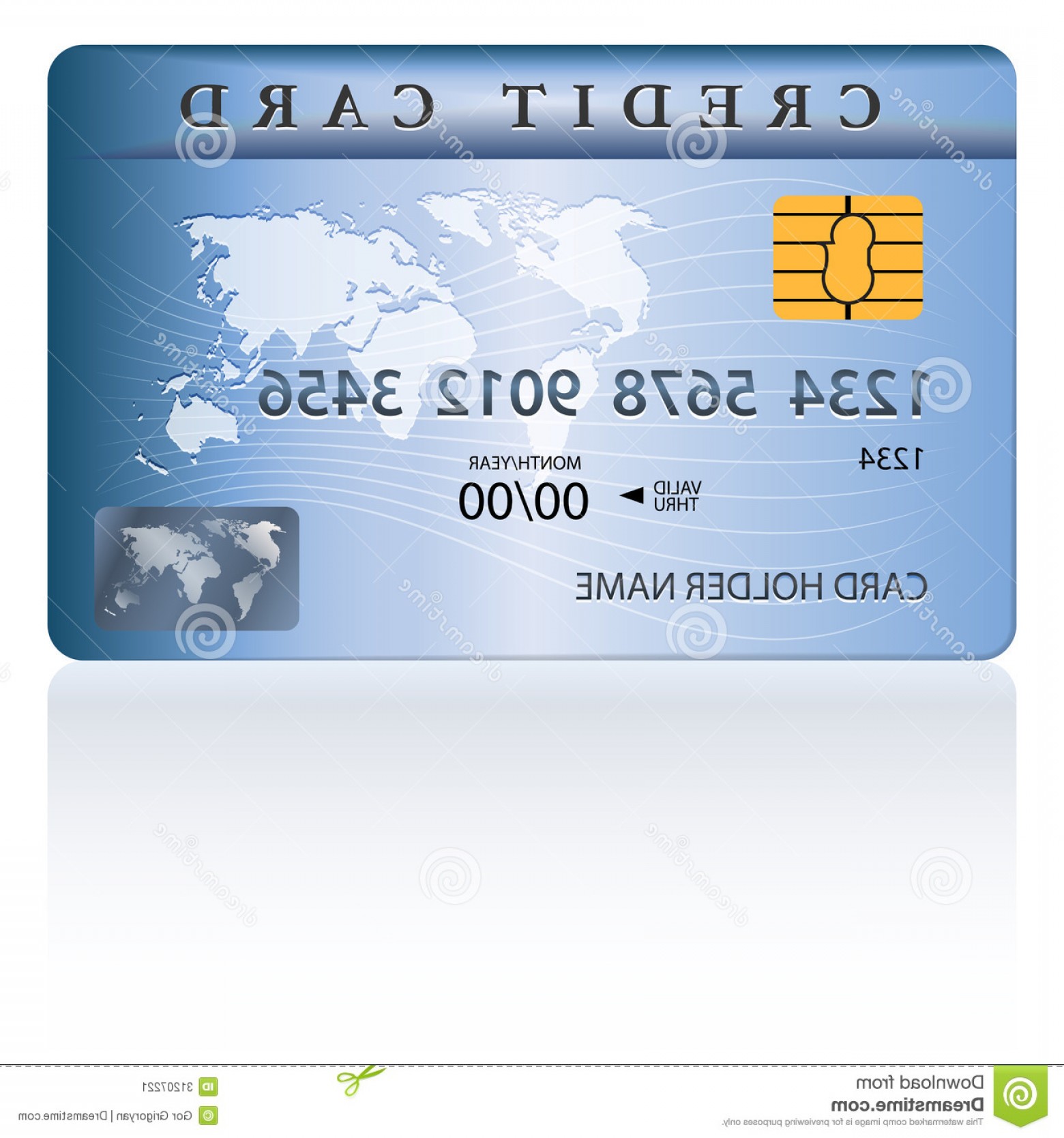 1560x1668 Stock Image Credit Debit Card Design Template Vector Illustration
