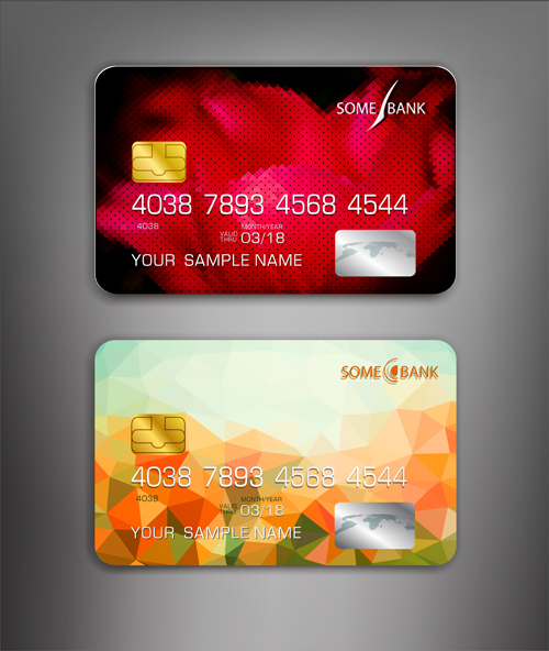 500x592 Abstract Credit Cards Template Vector 05 Free Download