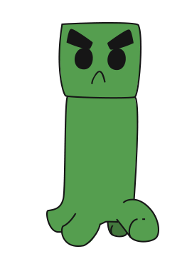 263x377 Creeper Vector By Pikmin789